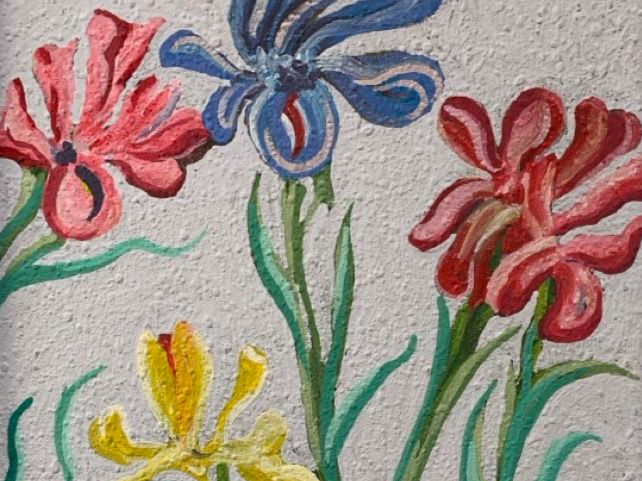 Gemälde: E. Moser 2003 verschiedene Iris – Gebraucht aus Wolfhalden von SecondAntique