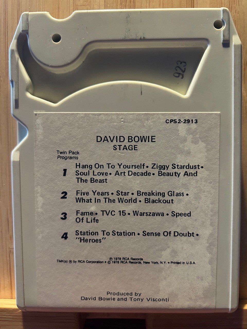 Musicassette: DAVID BOWIE "STAGE" 1979 8 TRACK TAPE – Usato da Lugaggia venduto da Matt1964 1