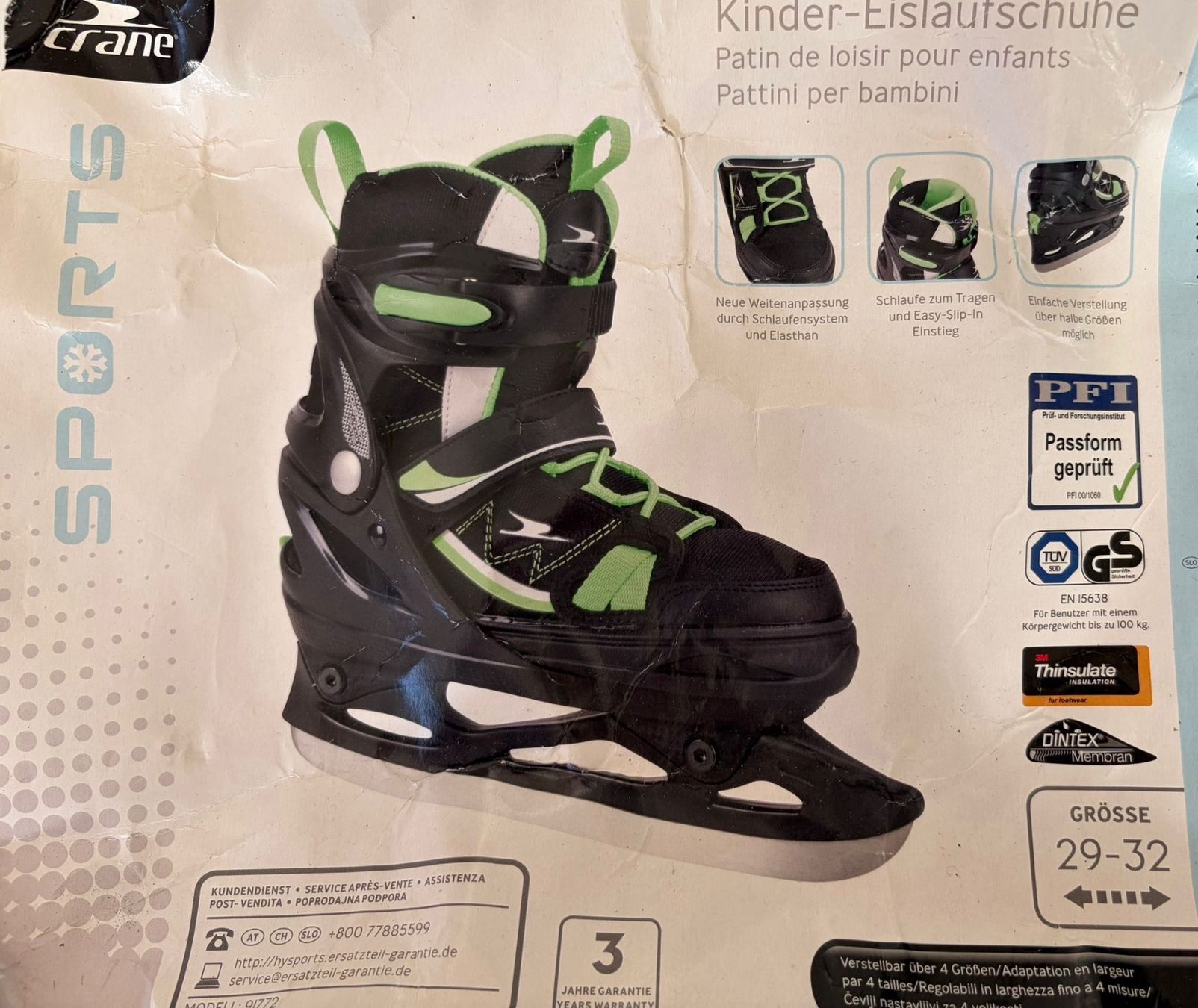 Pattini da ghiaccio: Schlittschuhe für Kinder – Usato da Baden venduto da miavenda