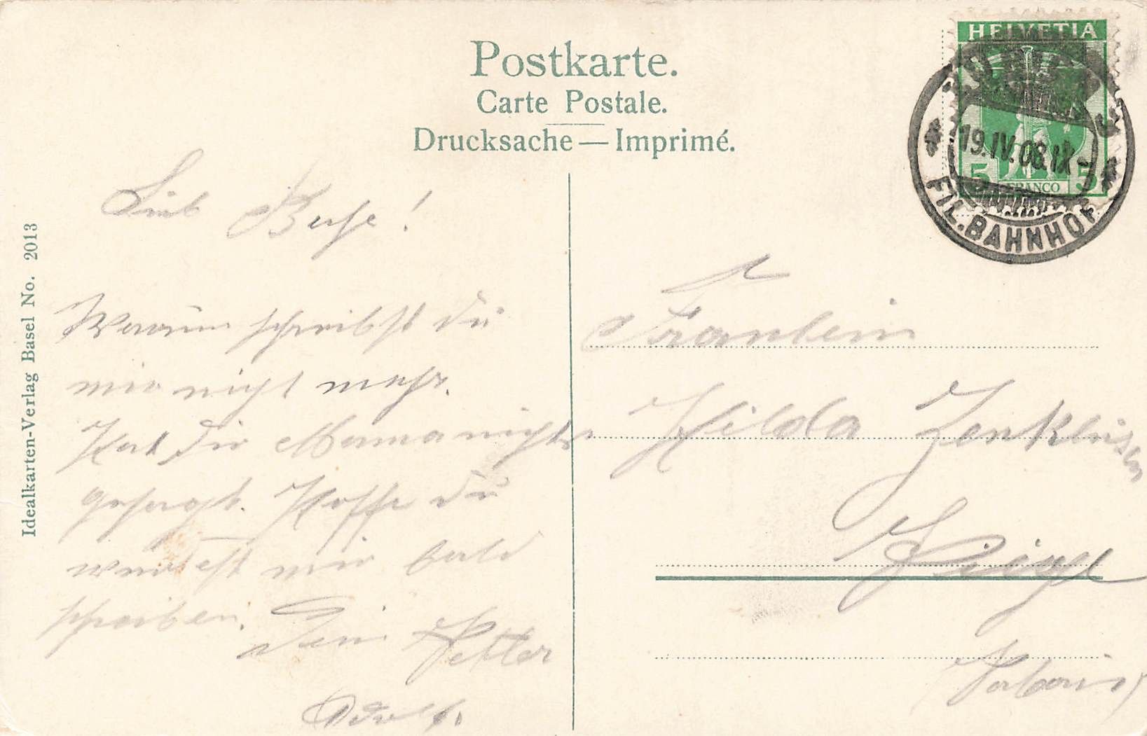 Cartoline postali: Zurich – Usato da Biasca venduto da Blenio71 1