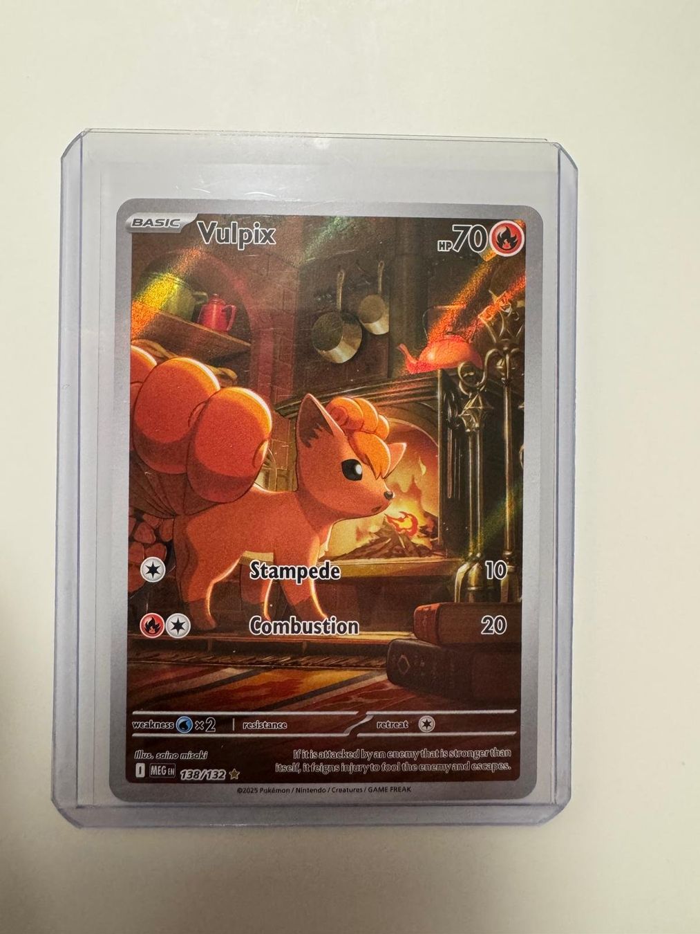 Pokémon Sammelbilder & Trading cards: Vulpix | Illustration Rare | MEG 138/132 | EN – Gebraucht aus Spreitenbach von Snacky96