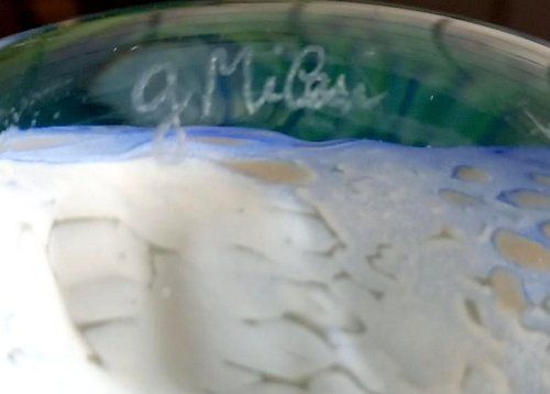 Vasen & Gefässe: Vase d'art en verre soufflé, Gabriel Milesi, Pérouges France – Gebraucht aus La Chaux-de-Fonds von Helene2300 7