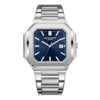 🇬🇧 ®Lee Cooper Herrenuhr Edelstahl Silber Blau 5ATM NEU