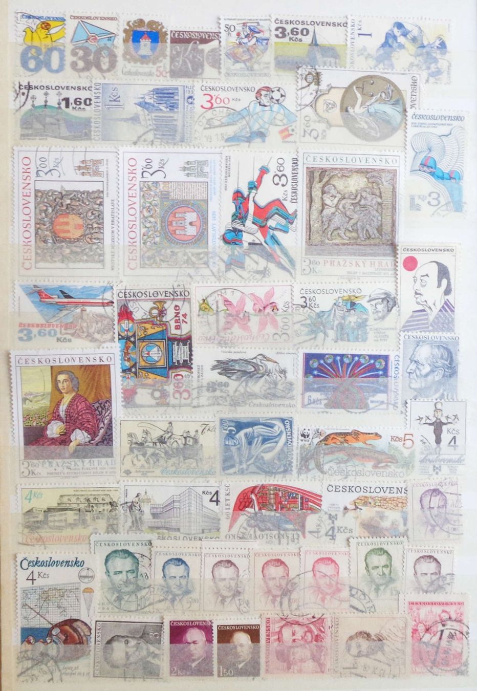 Alle Briefmarken: CSR/CSSR: Des timbres oblitérés, 2 photos – Gebraucht aus Le Locle von timbrettino 1