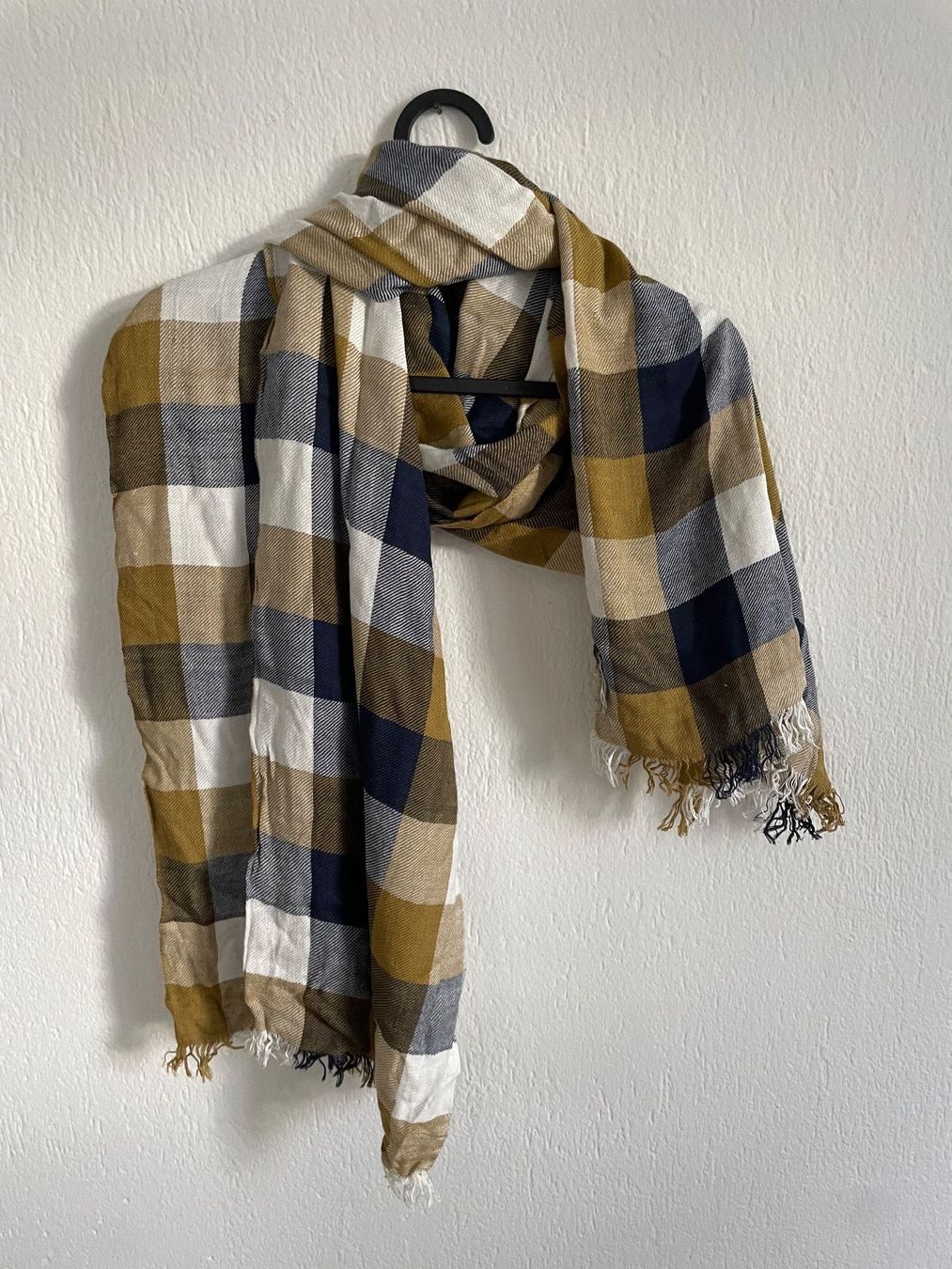 Schals: Devred Schal, kariert, gelb/blau – Gebraucht aus St Gallen von Giidi 2