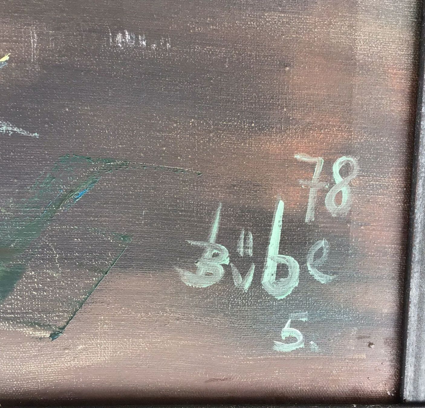 Gemälde: Interessante Malerei von Bübe – Gebraucht aus Müllheim Dorf von Othmar73 6