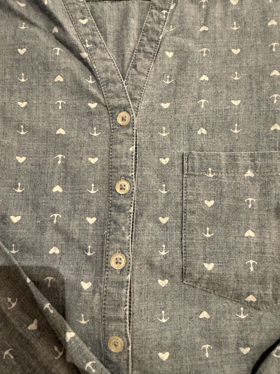 Camicette: Schöne Bluse mit Ankerprint, Grösse 38, Top Zustand! – Usato da Rümlang venduto da zflyfa0001 1