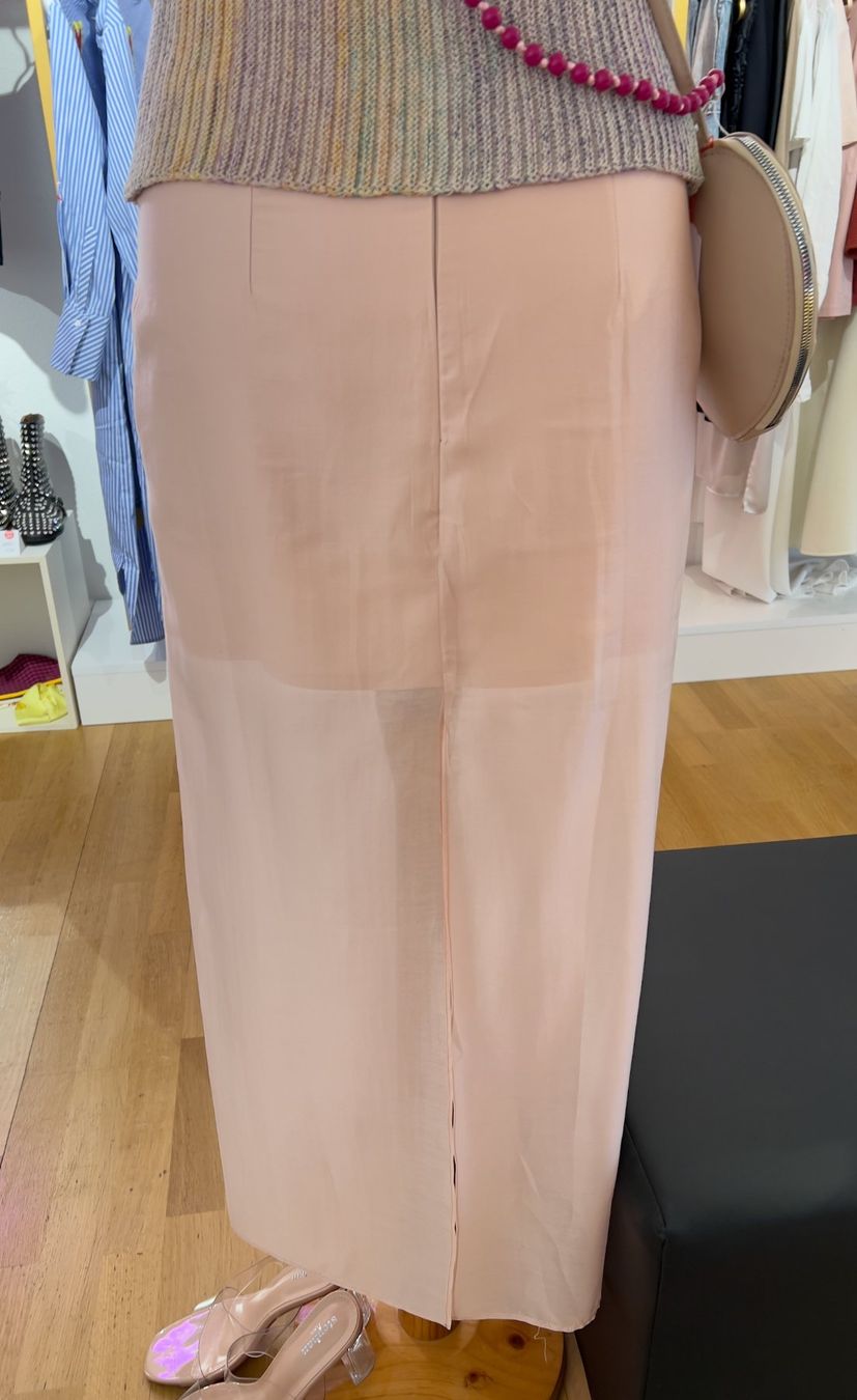Gonne: Rosa Sommerrock mit Transparenz – Nuovo e nell'imballaggio originale da Zürich venduto da Naebeli 2