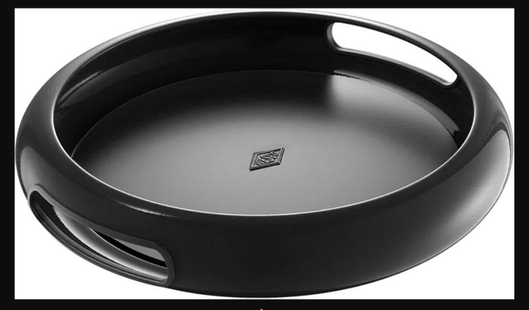 Tablet PC: Serviertablett rund schwarz Marke Wesco neu – Nuovo (secondo la descrizione) da Siebnen venduto da KiKla-Siebnen 2