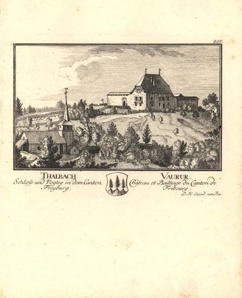 Stiche: Vaurur von Herrliberger 1757 – Gebraucht aus Rafz von Helvet32