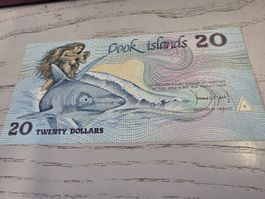 Cook Islands 20 Dollars Geldschein 