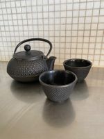 Japan Teekanne Guss Iwachu mit 2 Tassen
