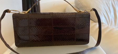 Magnifique sac en peau de serpent