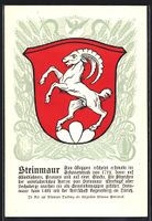 Steinmaur, Wappen auf Ähren-Ornamenten,
