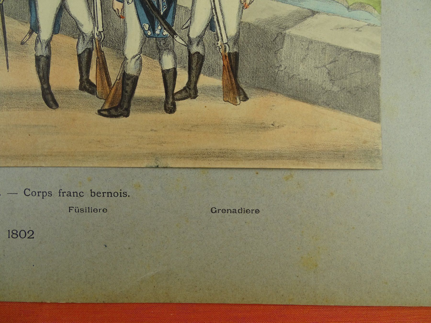 Poster & Bilder: BERNER MILIZEN, LITHOGRAPHIE UM 1890 – Gebraucht aus Grüningen von Kartensammler 3