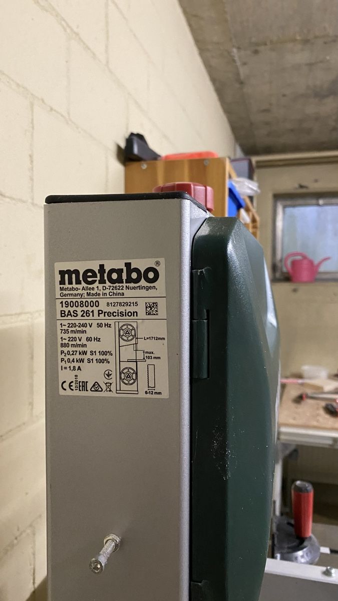 Metabo Sägen: Metabo Bandsäge BAS 261 Precision – Gebraucht aus Niederscherli von