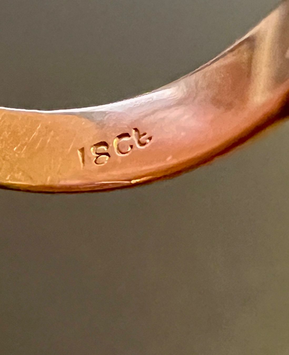 Bagues: Gold-Ring 18 K mit Glassteinen – D'occasion à Chur par Penting1935 6