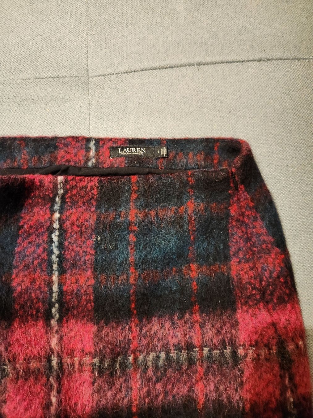 Ralph Lauren Gonne: Lauren Ralph Lauren Wollrock kariert Rot/Schwarz – Grösse M – Nuovo (secondo la descrizione) da Fällanden venduto da TH-Boutique- 4