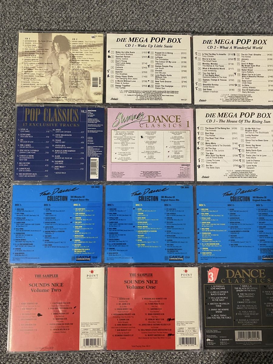 CD: 12 CD Sampler Pop/Dance Collection – Usato da Diessbach b. Büren venduto da cowansville 1