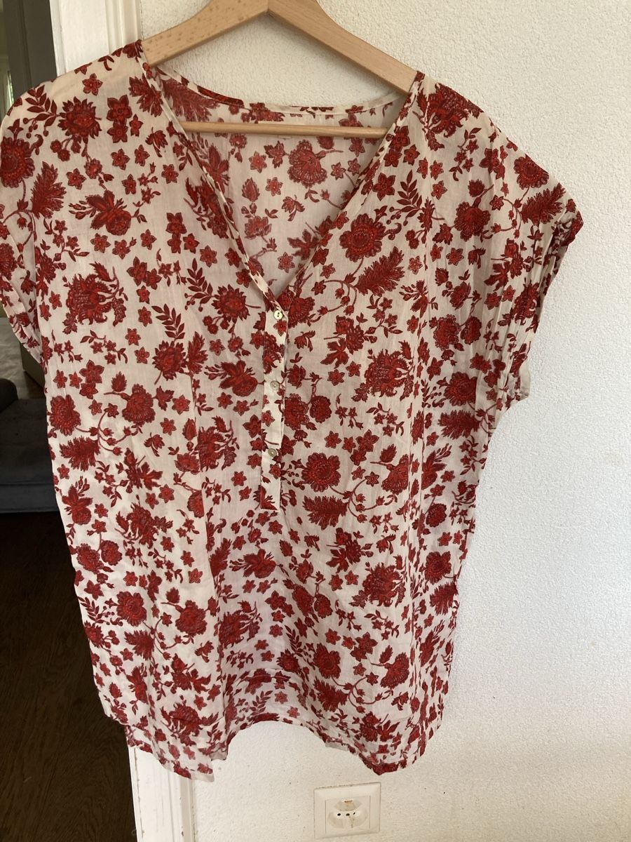 Camicette: Bluse, Baumwolle mit Blumen XL – Usato da Basel venduto da schoggihaas17 1