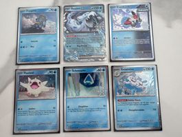Pokemon TCG Weihnachtskalender 2024 Promos 6 Stück mit Stamp