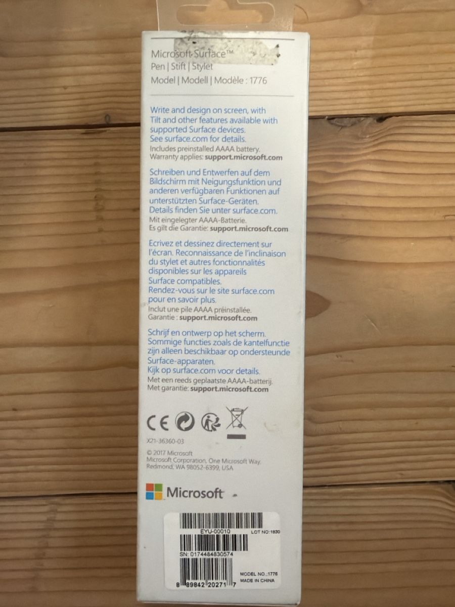Apple Tablet PC: Microsoft Sueface Pen/Stift – Nuovo e nell'imballaggio originale da Aathal-Seegräben venduto da Pflip 2