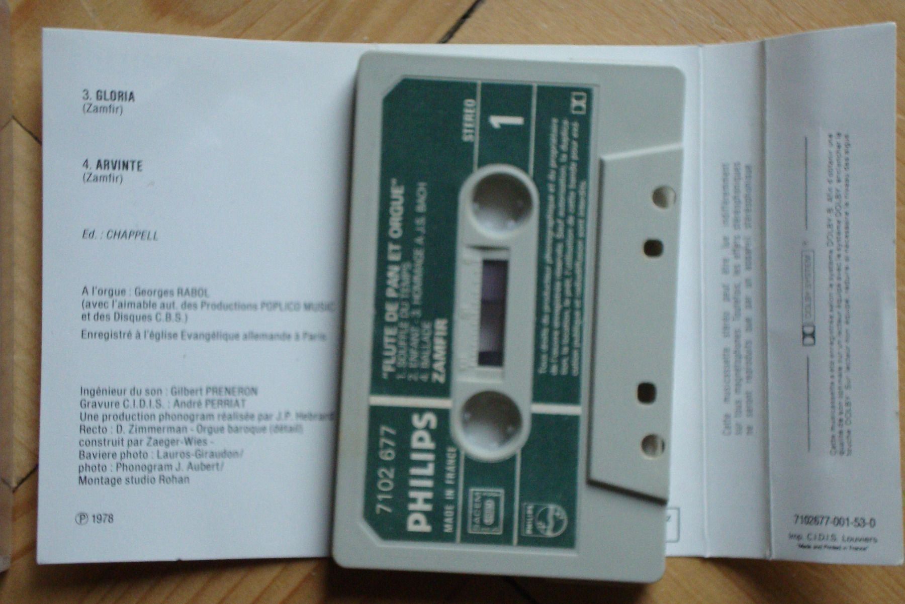 Cassettes audio: ZAMFIR - FLÛTE DE PAN & ORGEL – D'occasion à Bern par carola31 2