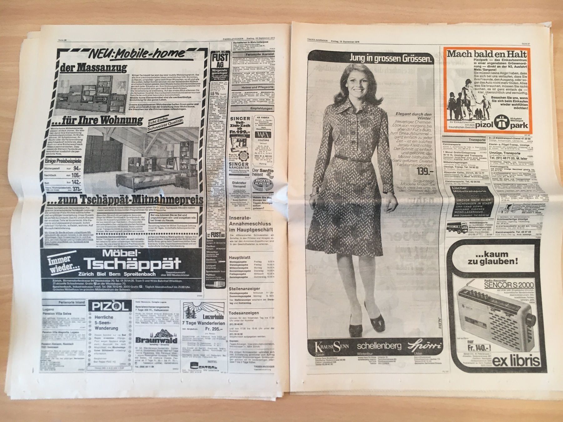 Zeitschriften & Magazine: Tagesanzeiger vom 19. September 1975 – Gebraucht aus Luzern von Jiggy_8898 6