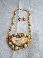 Parure Collier & Boucles d’Oreilles Bohème Handmade