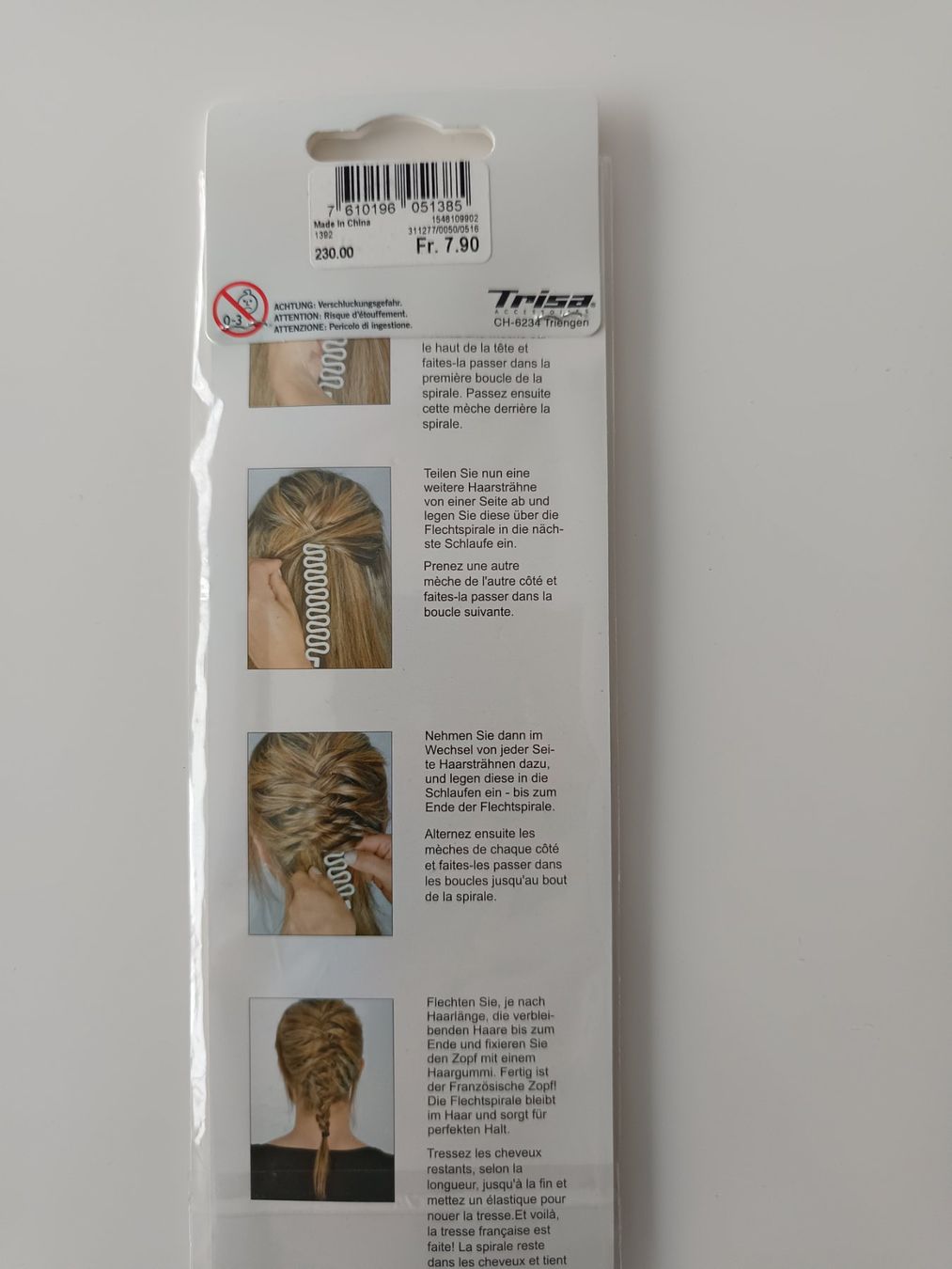 Accessori per capelli: 10 x Trisa Haareflechter – Nuovo e nell'imballaggio originale da Rüthi (Rheintal) venduto da Balty 1