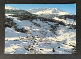 AK Obersaxen Meierhof gegen den Piz Titschal