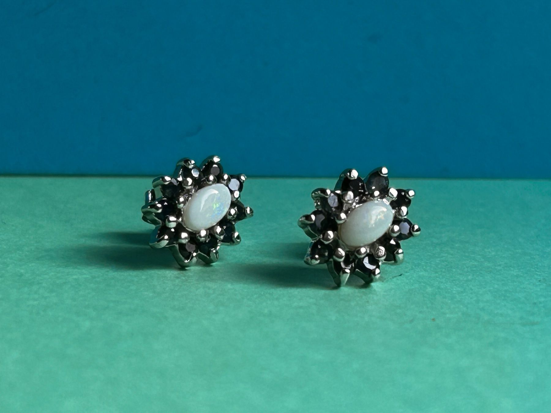 Boucles d'oreille: Silber Ohrstecker Opal & Tansanit 925er Silber – D'occasion à Laufen par Bellavitaboom 1