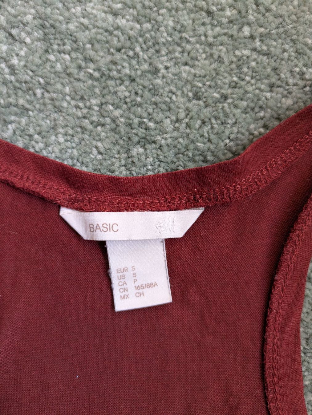 H&M Top: Rostrotes transparentes oversized Top Grösse S – Usato da Hedingen venduto da cafel10 1