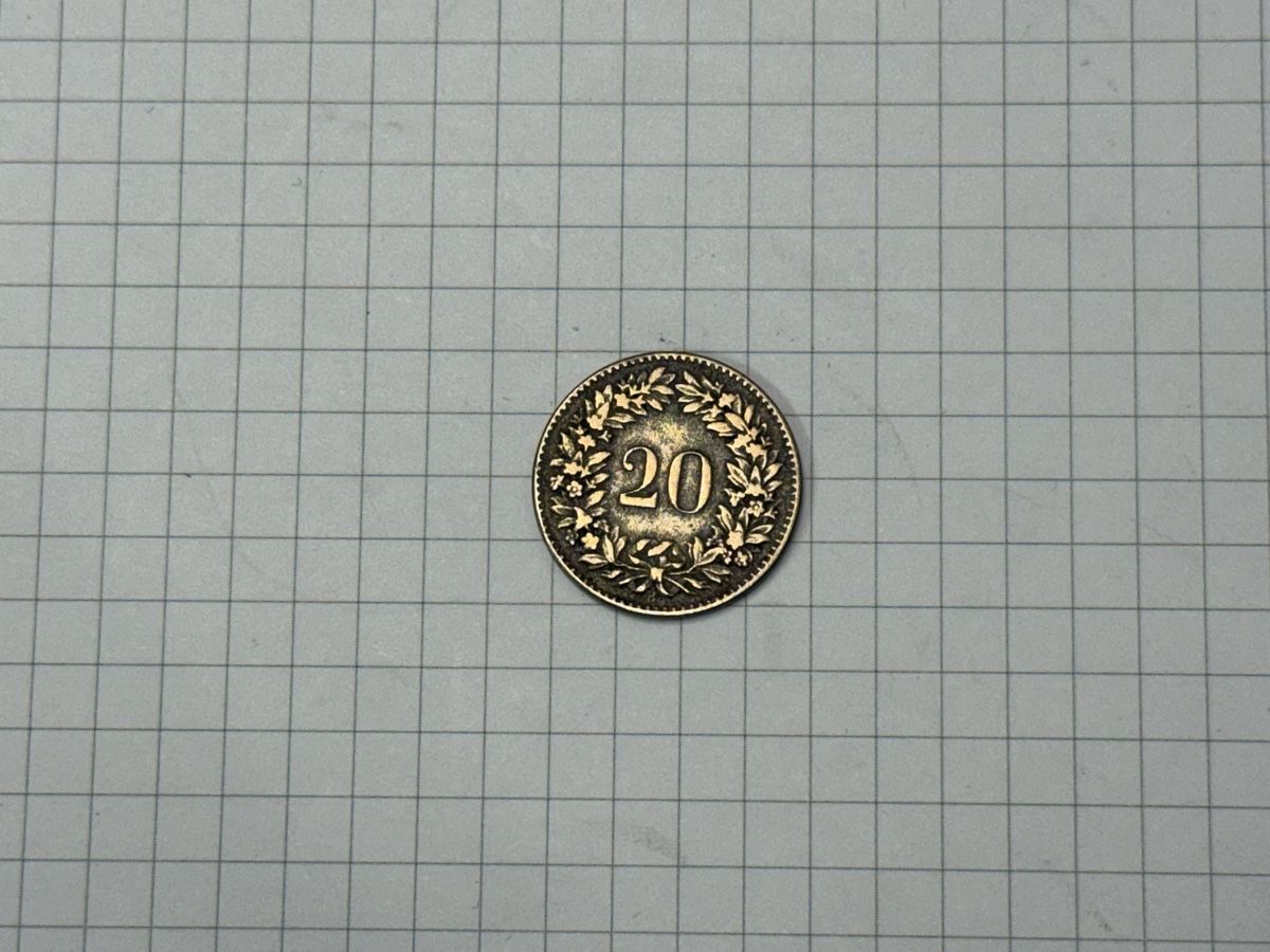 Tutti le monete: Schweiz 20 Rappen 1858  – Usato da Zürich venduto da daki81