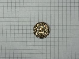 Schweiz 20 Rappen 1858 