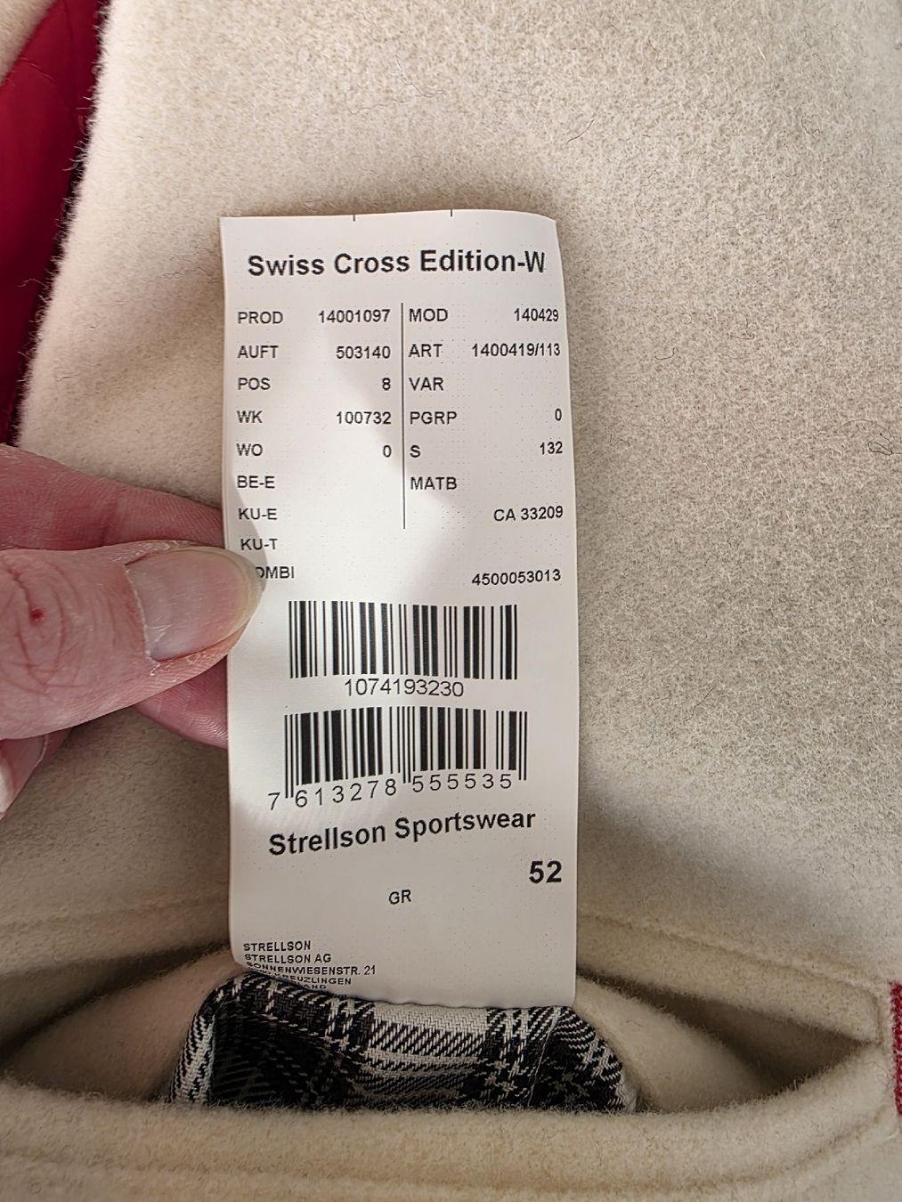 Strellson Giacche: Strellson Winterjacke Swiss Cross Edition, Grösse 52 – Usato da Kerns venduto da d_s_obwalden 4