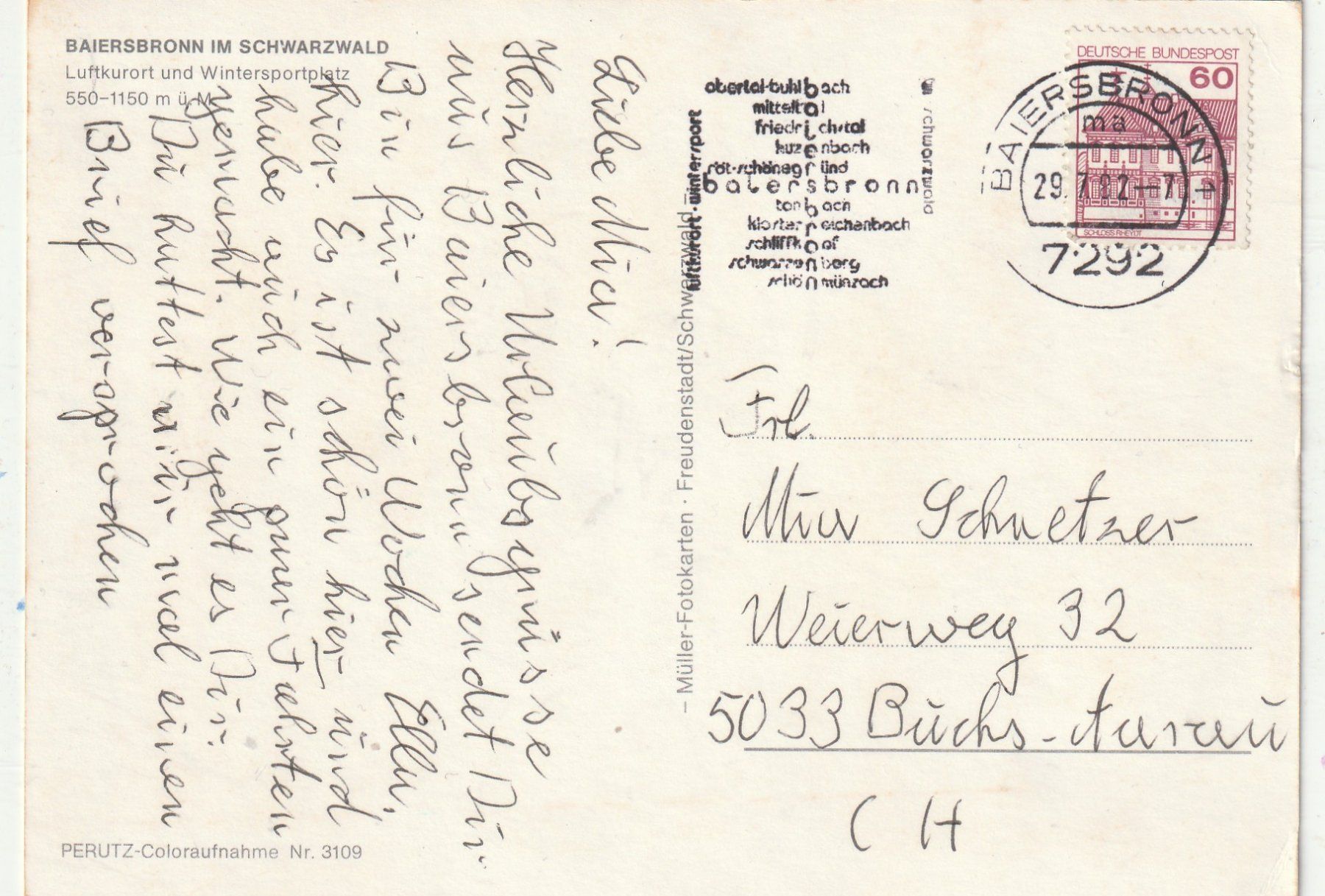 Cartoline postali: Baiersbron in Schwarzwald – Usato da Lumbrein venduto da made02 1