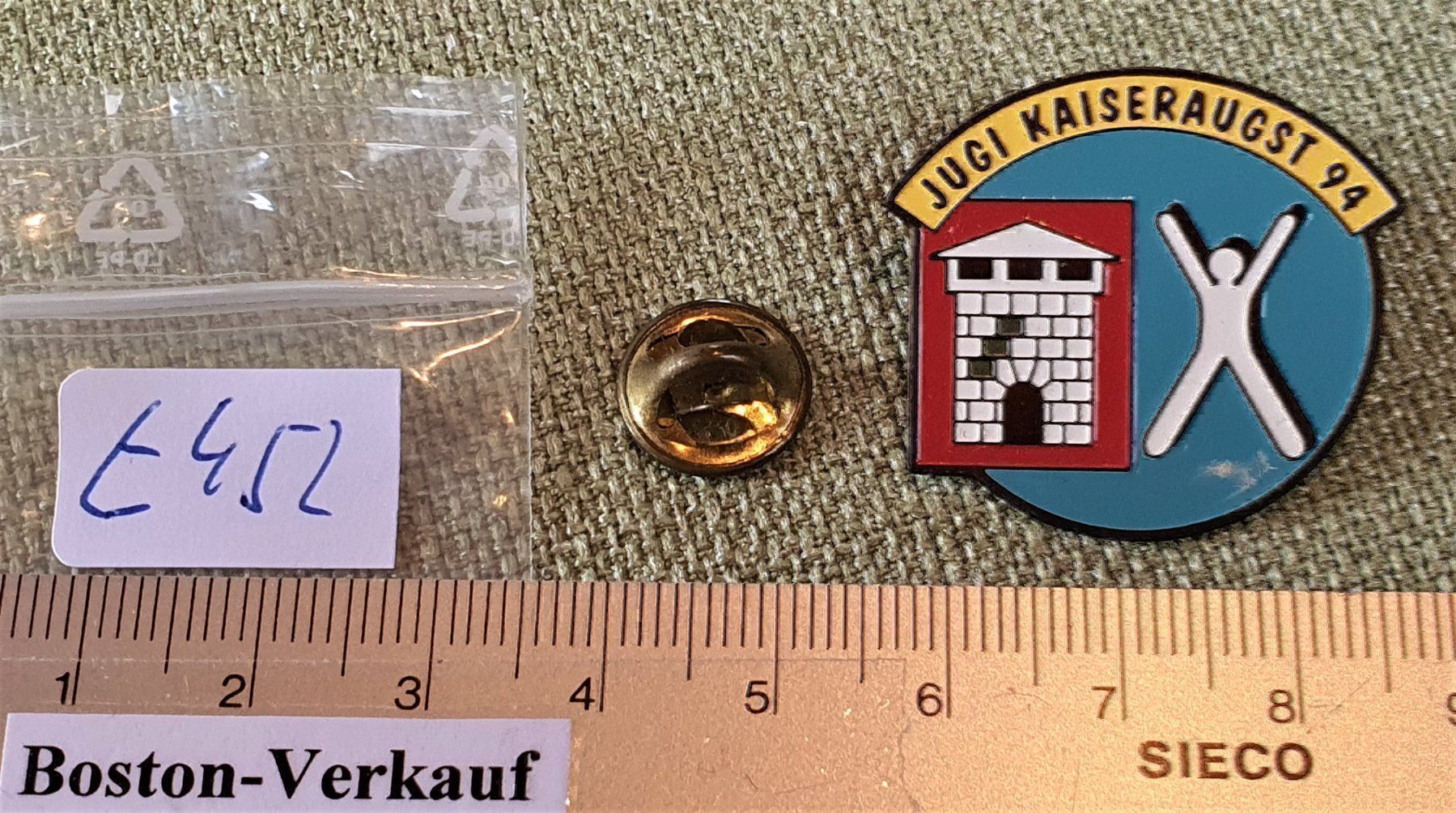 Plaketten & Abzeichen: E452 - Pin Jugi Kaiseraugst 1994 Schweiz – Gebraucht aus Reinach BL von Boston-Verkauf 3