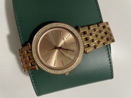 Michael Kors Damenarmbanduhr Roségold mit Kristallbesatz