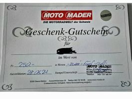 Gutschein von Moto Mader, Motorrad+ Kleidung+Zubehör