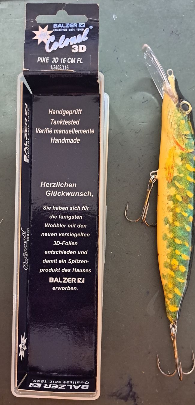 Balzer Esche: Balzer Colonel Pike 3D 16 cm Floating – Nuovo e nell'imballaggio originale da Fribourg venduto da versus702 1