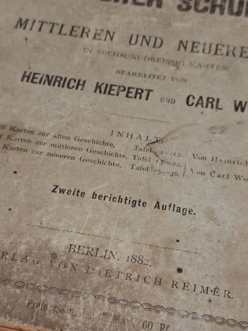 Cartine & Atlanti: Historischer Schul-Atlas 1882 – Usato da Ganterschwil venduto da HeidiuPeter 1