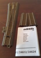 MÄRKLIN: SCHLANKE C-GLEIS WEICHE LINKS  DIGITAL MIT ANTRIEB