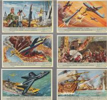 ITALY 6 x Liebig chromo trading cards PROPULSIONE A REAZIONE