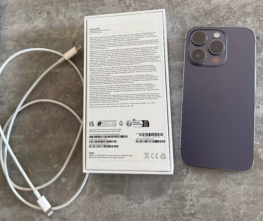 Handys / Smartphones: Gebrauchtes IPhone 14 Pro 128GB Deep Purple – Gebraucht aus Lotzwil von mel_28qw 1
