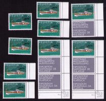 1978_W57_LEMANEX-Block_Schiff DS LÖTSCHBERG_BRIENZERSEE_9x**