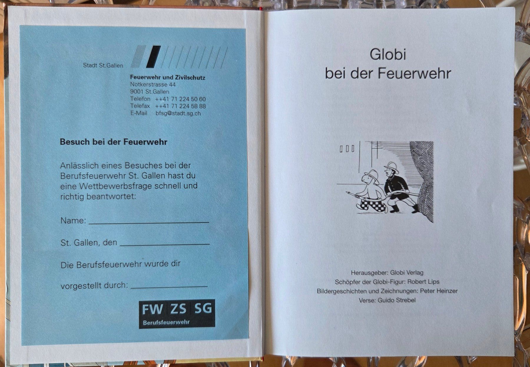 BD: Globi bei der Feuerwehr – D'occasion à Gossau SG par tenerife11 1