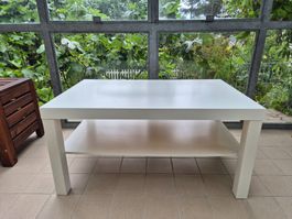LACK Couchtisch weiss mit Ablage