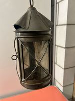 Antike Laterne mit Kerze rund ca. 1900 gebraucht, Sammler St