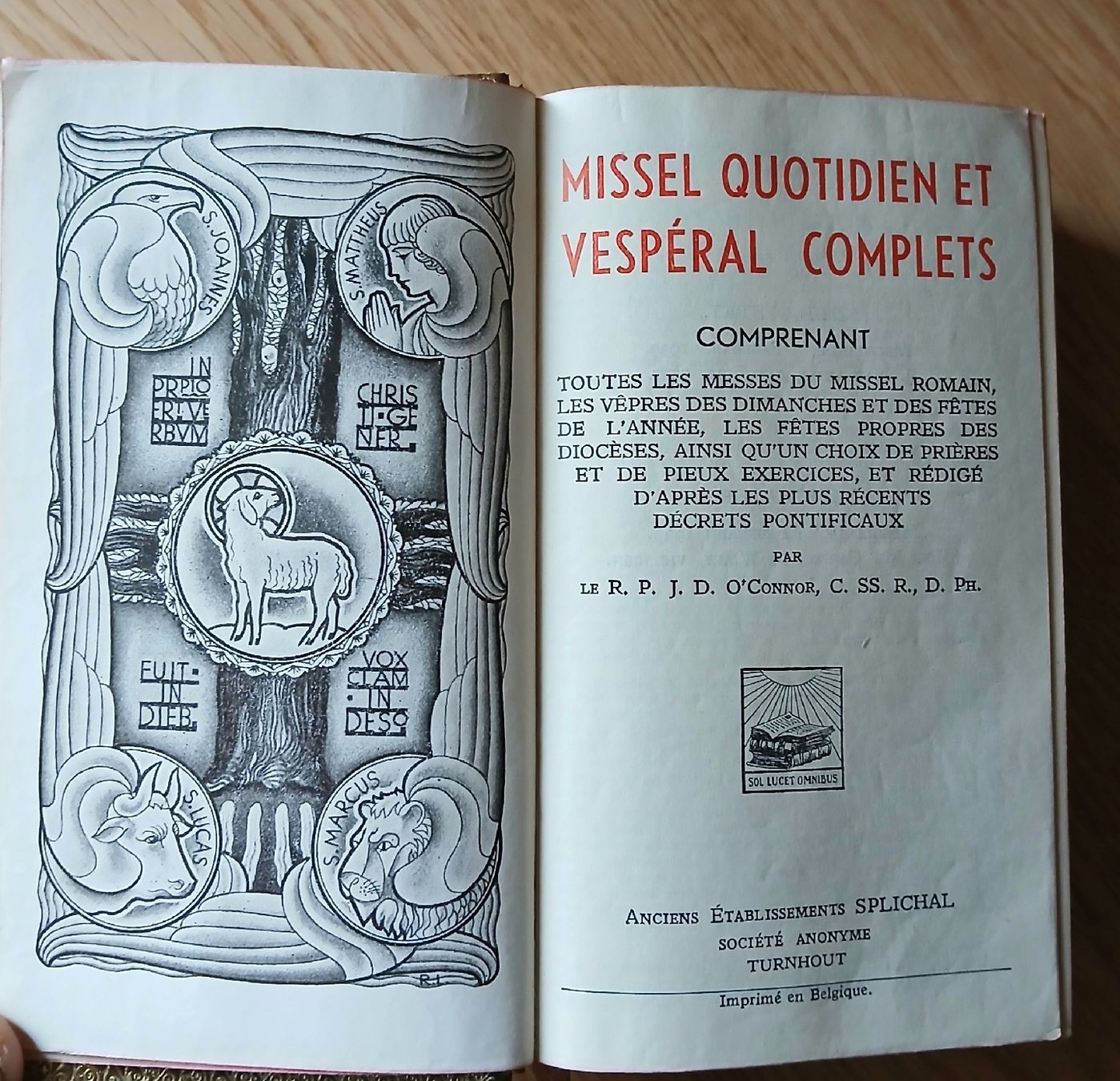 Libri: Missel Quotidien et Vespéral - Édition de 1939 – Usato da Les Sciernes-d'Albeuve venduto da mel_8wpv 2
